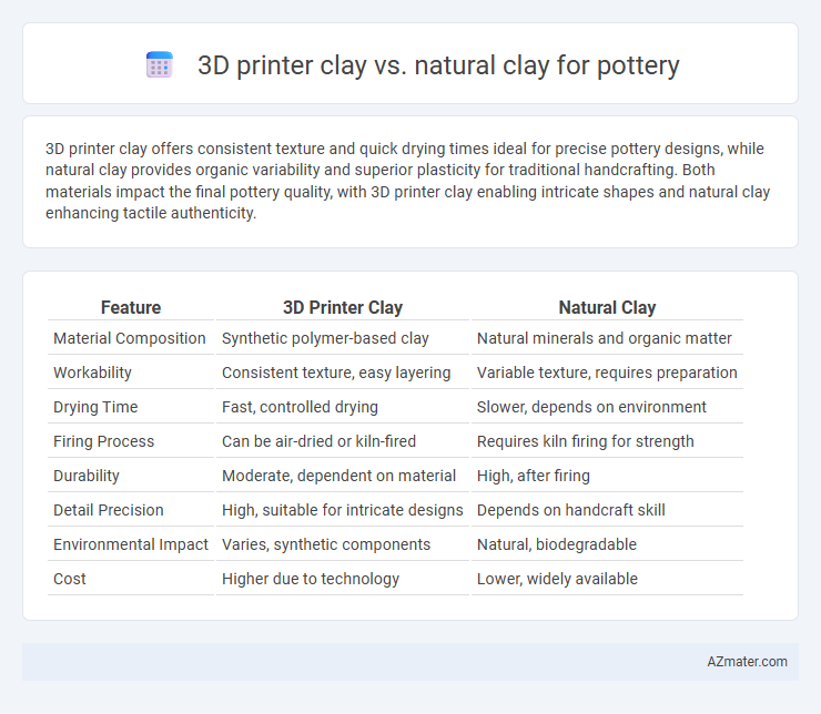 3D printer clay vs. natural clay for pottery - What is The Difference?