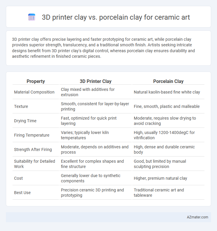 3D printer clay vs. porcelain clay for ceramic art - What is The Difference?