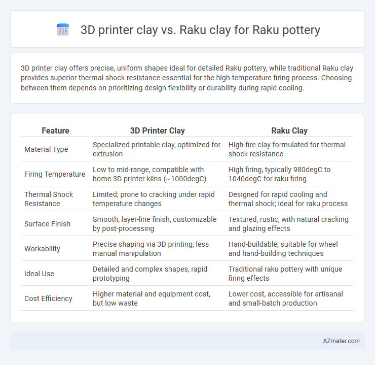 3D printer clay vs. Raku clay for Raku pottery - What is The Difference?