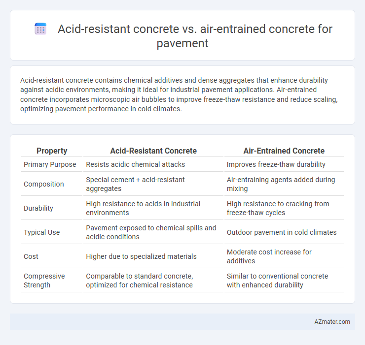 Acid-resistant concrete vs. air-entrained concrete for pavement - What is The Difference?