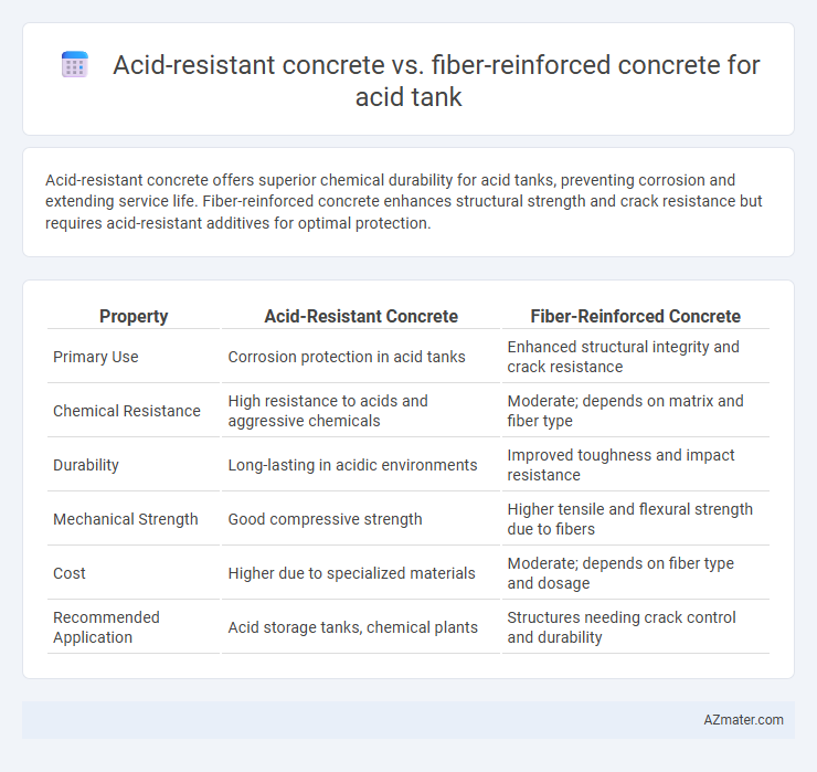 Acid-resistant concrete vs. fiber-reinforced concrete for acid tank - What is The Difference?