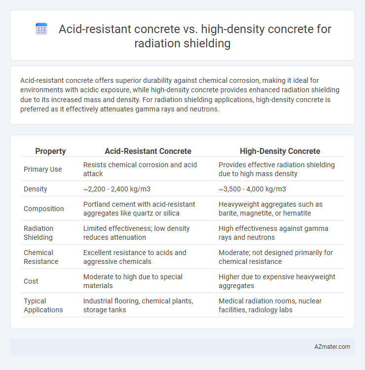 Acid-resistant concrete vs. high-density concrete for radiation shielding - What is The Difference?