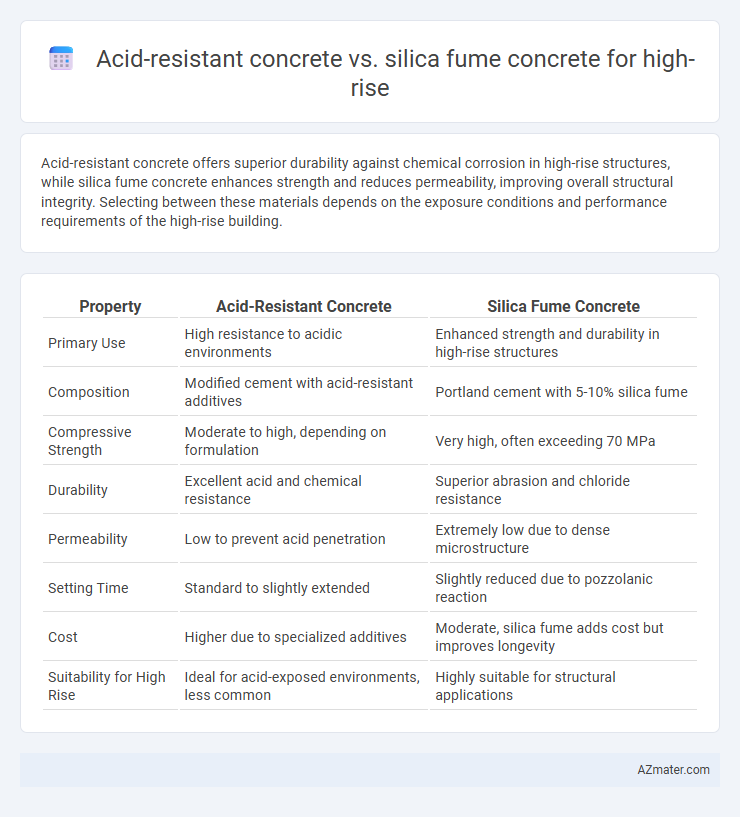 Acid-resistant concrete vs. silica fume concrete for high-rise - What is The Difference?