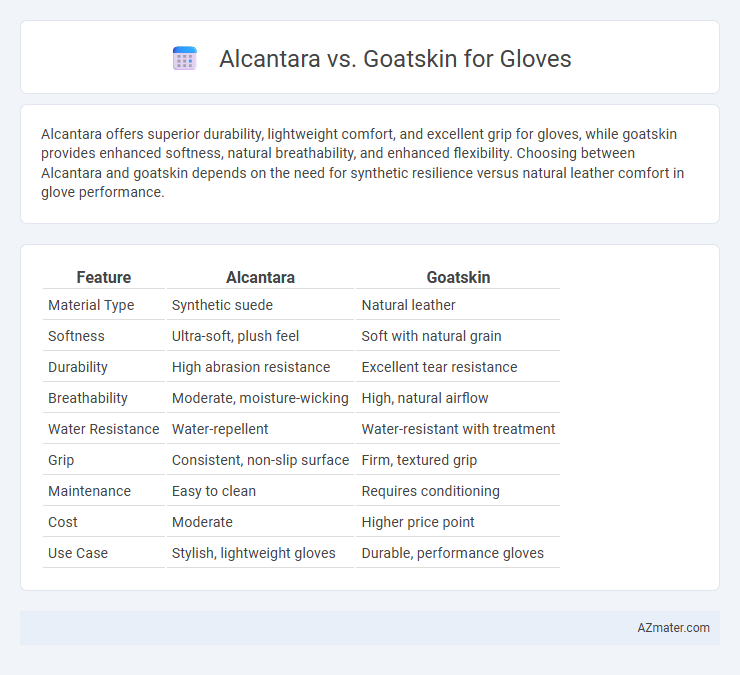 Alcantara vs. Goatskin for Gloves - What is The Difference?
