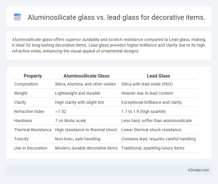 Aluminosilicate glass vs. lead glass for decorative items. - What is The Difference?