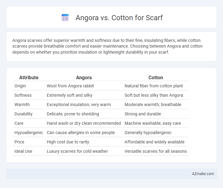 Angora vs. Cotton for Scarf - What is The Difference?
