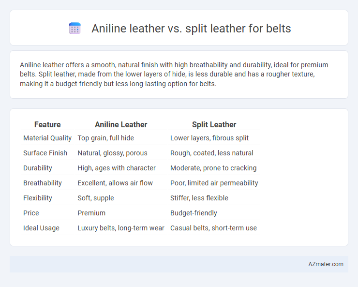Aniline leather vs. split leather for belts - What is The Difference?