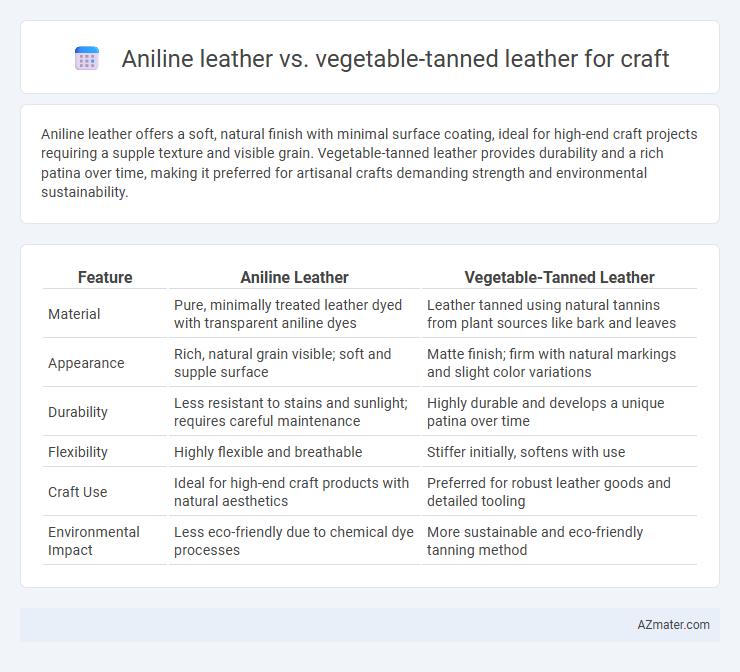Aniline leather vs. vegetable-tanned leather for craft - What is The Difference?