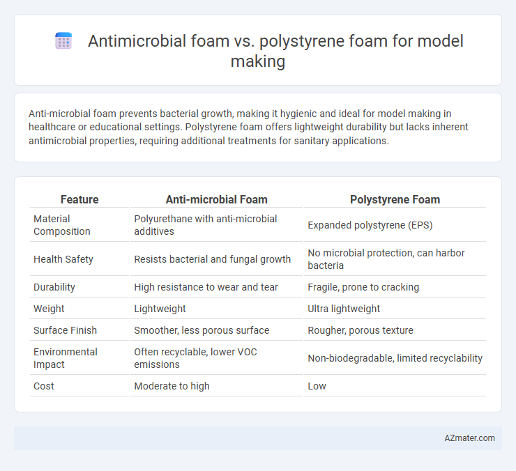 Antimicrobial foam vs. polystyrene foam for model making - What is The Difference?