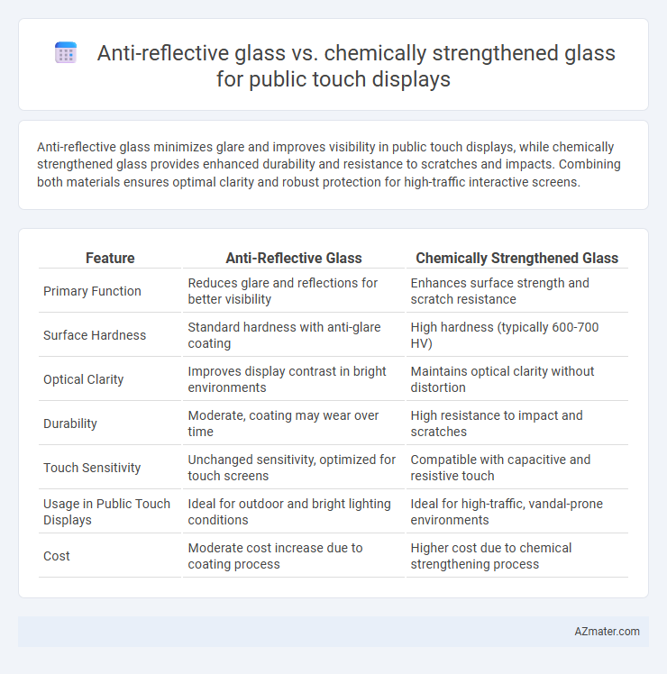 Anti-reflective glass vs. chemically strengthened glass for public touch displays - What is The Difference?
