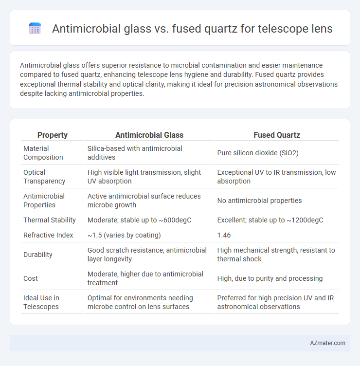 Antimicrobial glass vs. fused quartz for telescope lens - What is The Difference?