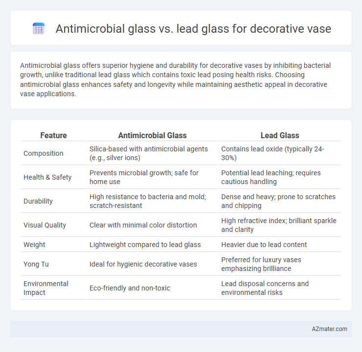 Antimicrobial glass vs. lead glass for decorative vase - What is The Difference?