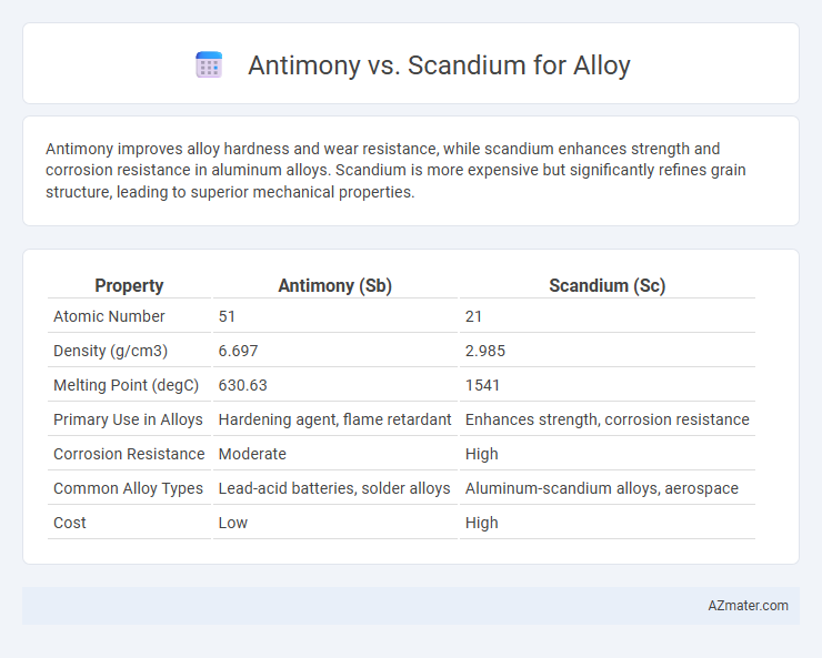 Antimony vs. Scandium for Alloy - What is The Difference?