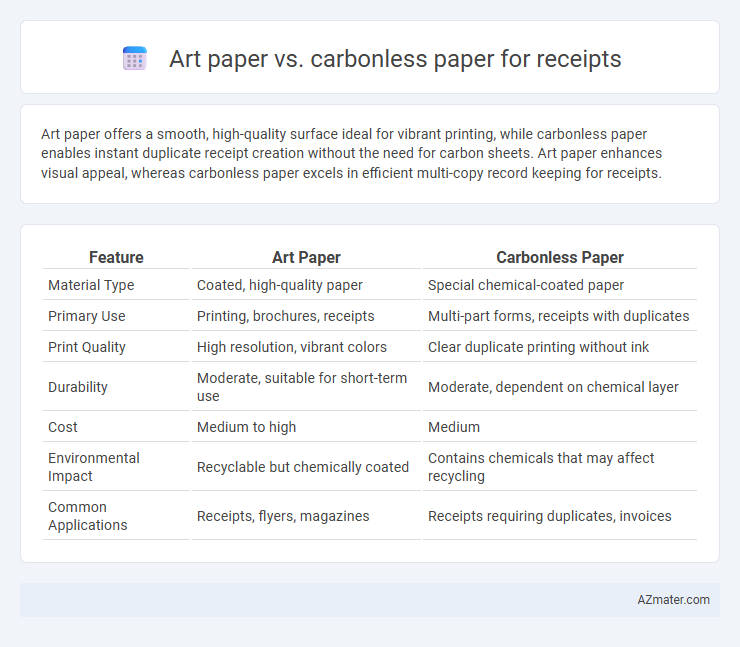 Art paper vs. carbonless paper for receipts - What is The Difference?