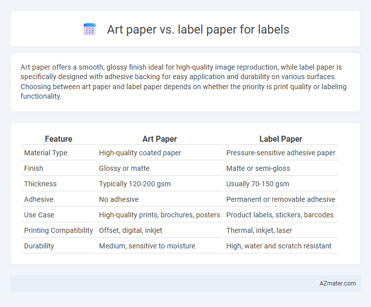 Art paper vs. label paper for labels - What is The Difference?