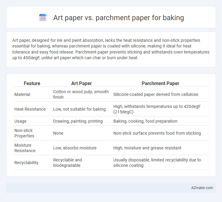 Art paper vs. parchment paper for baking - What is The Difference?