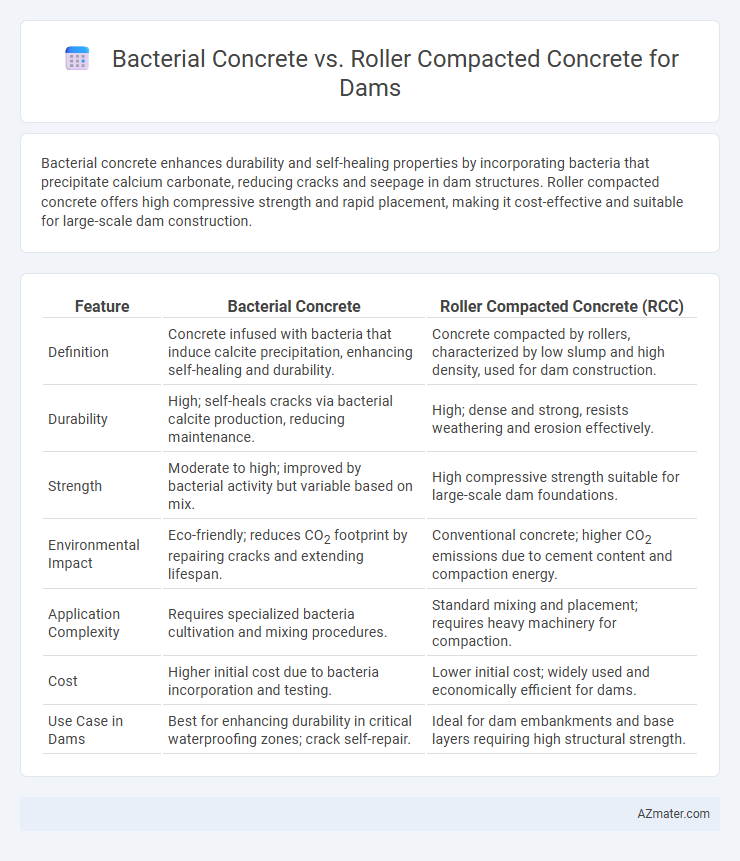 Bacterial Concrete vs. Roller Compacted Concrete for Dams - What is The Difference?