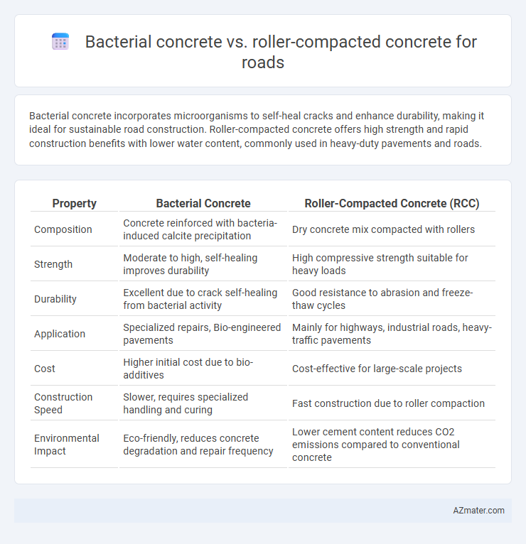 Bacterial concrete vs. roller-compacted concrete for roads - What is The Difference?