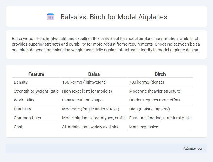 Balsa vs. Birch for Model Airplanes - What is The Difference?
