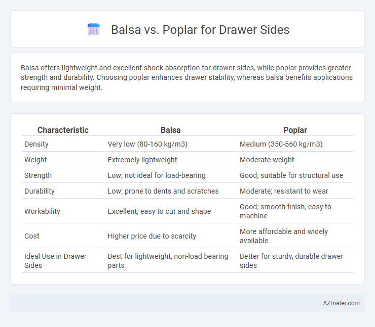 Balsa vs. Poplar for Drawer Sides - What is The Difference?