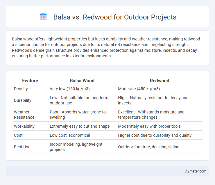 Balsa vs. Redwood for Outdoor Projects - What is The Difference?