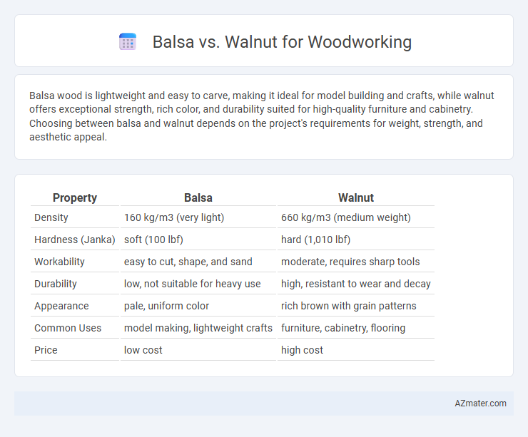 Balsa vs. Walnut for Woodworking - What is The Difference?