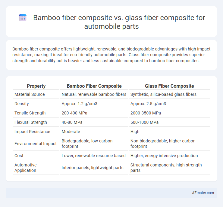 Bamboo fiber composite vs. glass fiber composite for automobile parts - What is The Difference?