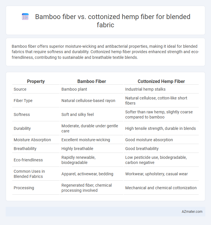 Bamboo fiber vs. cottonized hemp fiber for blended fabric - What is The Difference?