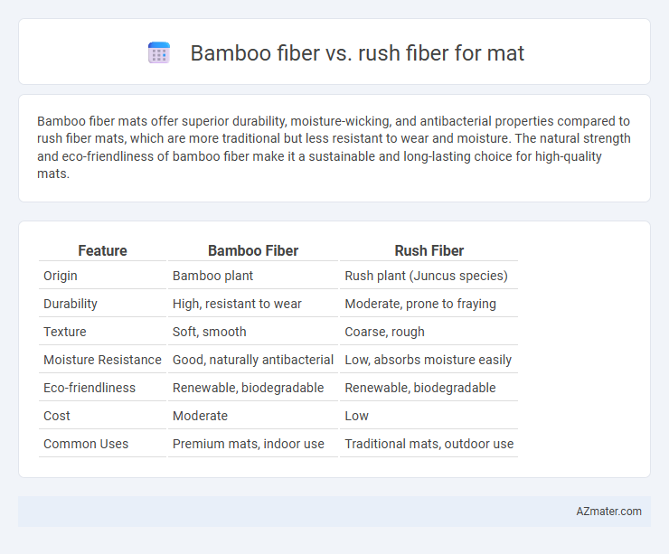 Bamboo fiber vs. rush fiber for mat - What is The Difference?