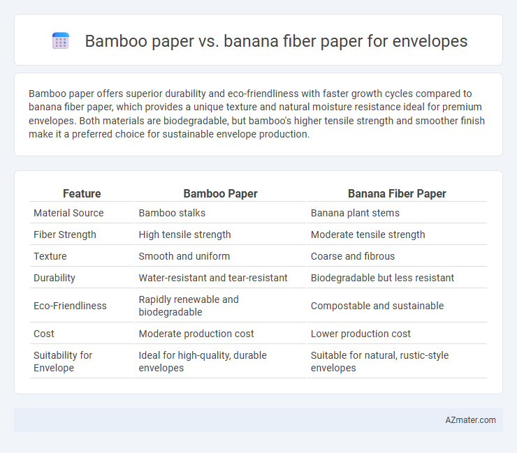 Bamboo paper vs. banana fiber paper for envelopes - What is The Difference?