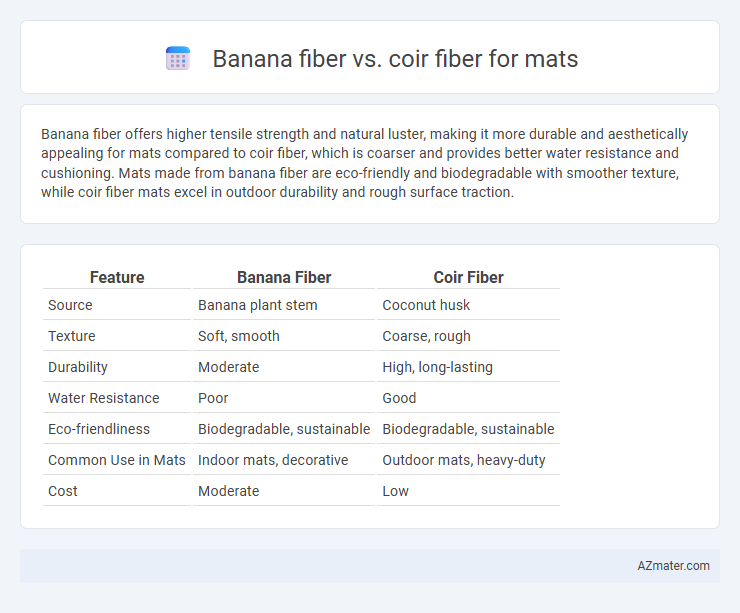 Banana fiber vs. coir fiber for mats - What is The Difference?
