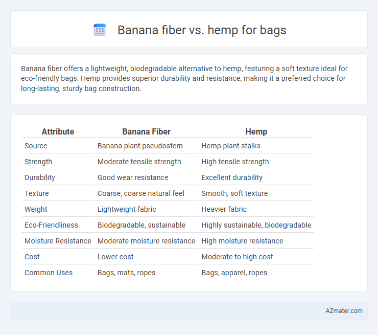 Banana fiber vs. hemp for bags - What is The Difference?
