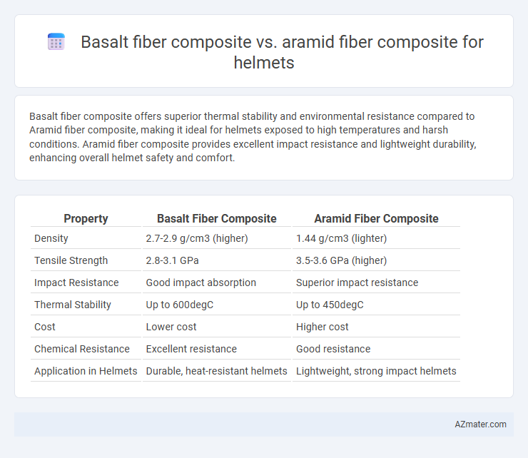 Basalt fiber composite vs. aramid fiber composite for helmets - What is The Difference?