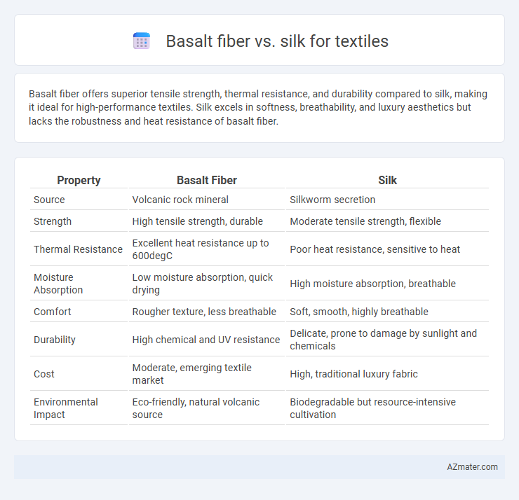 Basalt fiber vs. silk for textiles - What is The Difference?