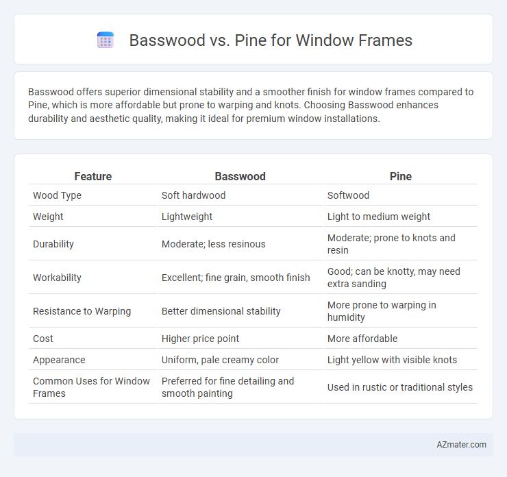 Basswood vs. Pine for Window Frames - What is The Difference?