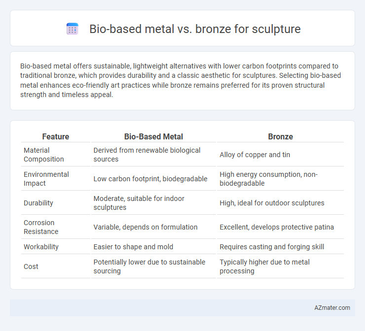 Bio-based metal vs. bronze for sculpture - What is The Difference?