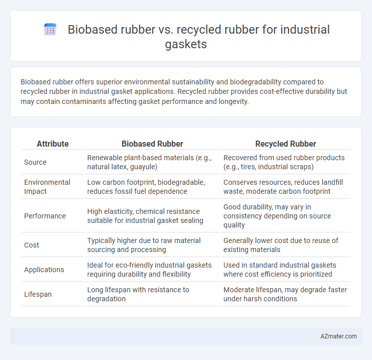 Biobased rubber vs. recycled rubber for industrial gaskets - What is The Difference?