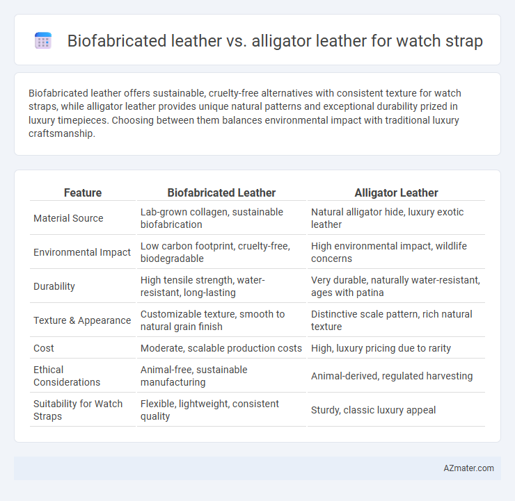 Biofabricated leather vs. alligator leather for watch strap - What is The Difference?