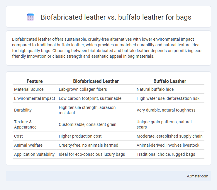 Biofabricated leather vs. buffalo leather for bags - What is The Difference?