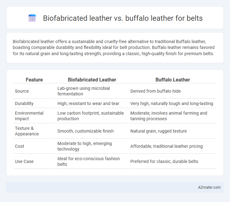 Biofabricated leather vs. buffalo leather for belts - What is The Difference?