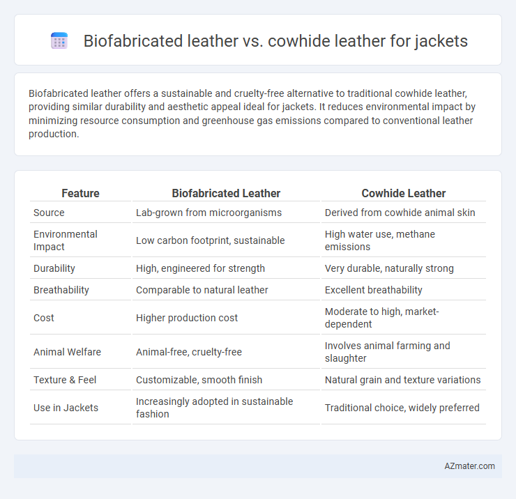 Biofabricated leather vs. cowhide leather for jackets - What is The Difference?