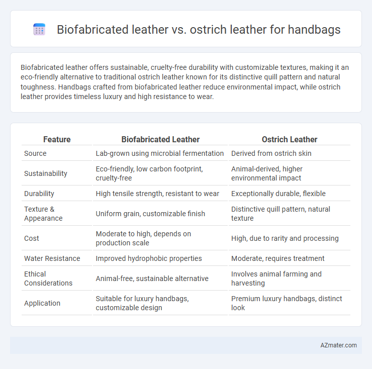 Biofabricated leather vs. ostrich leather for handbags - What is The Difference?