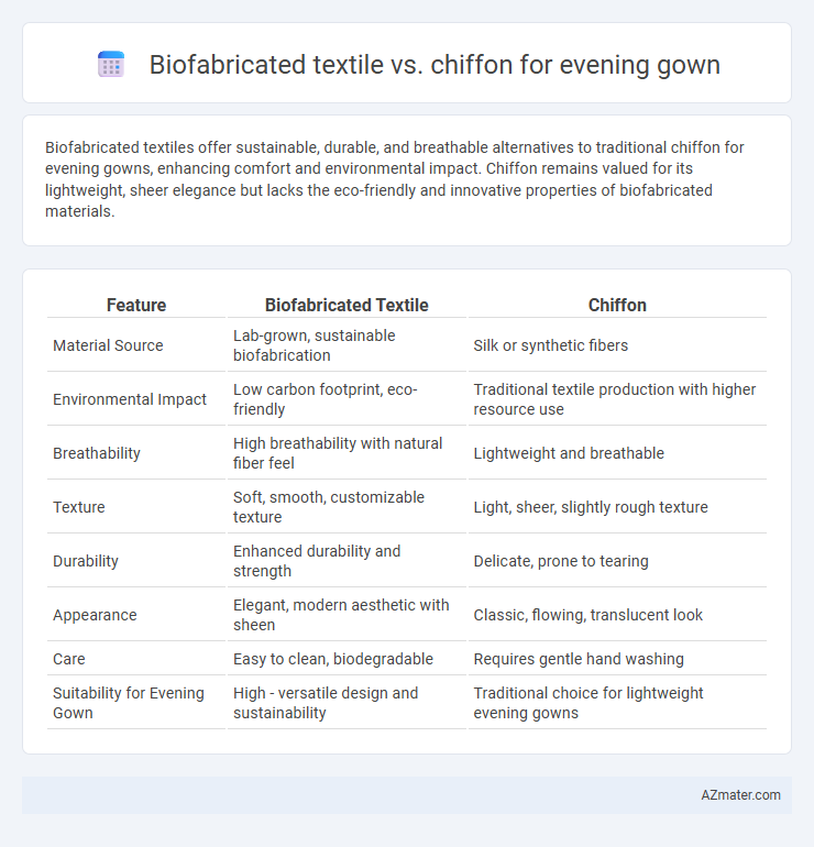 Biofabricated textile vs. chiffon for evening gown - What is The Difference?