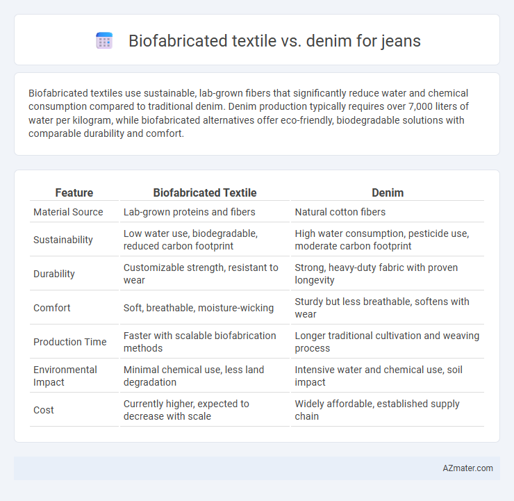 Biofabricated textile vs. denim for jeans - What is The Difference?