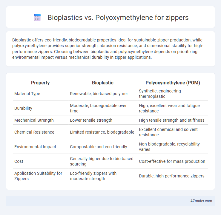 Bioplastics vs. Polyoxymethylene for zippers - What is The Difference?