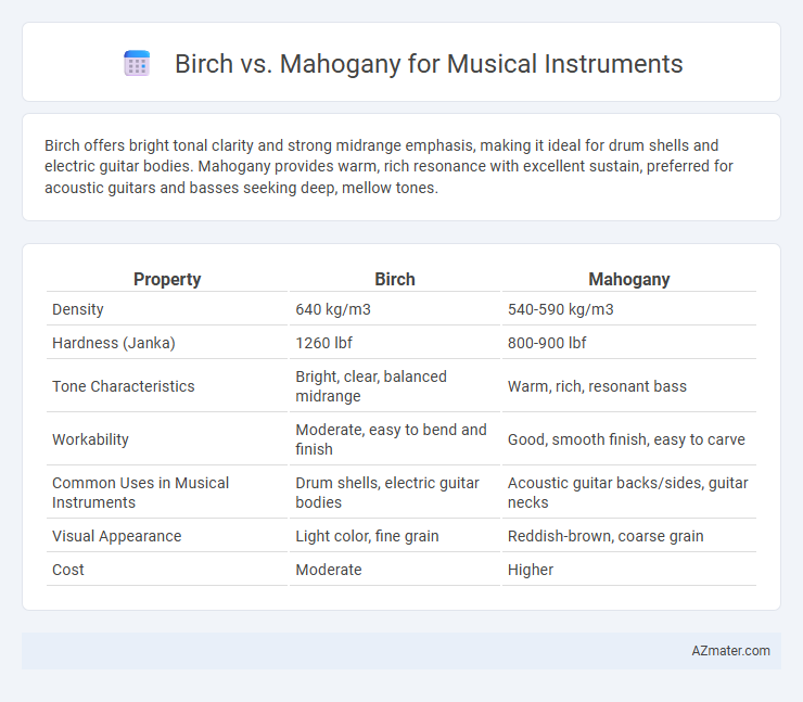 Birch vs. Mahogany for Musical Instruments - What is The Difference?
