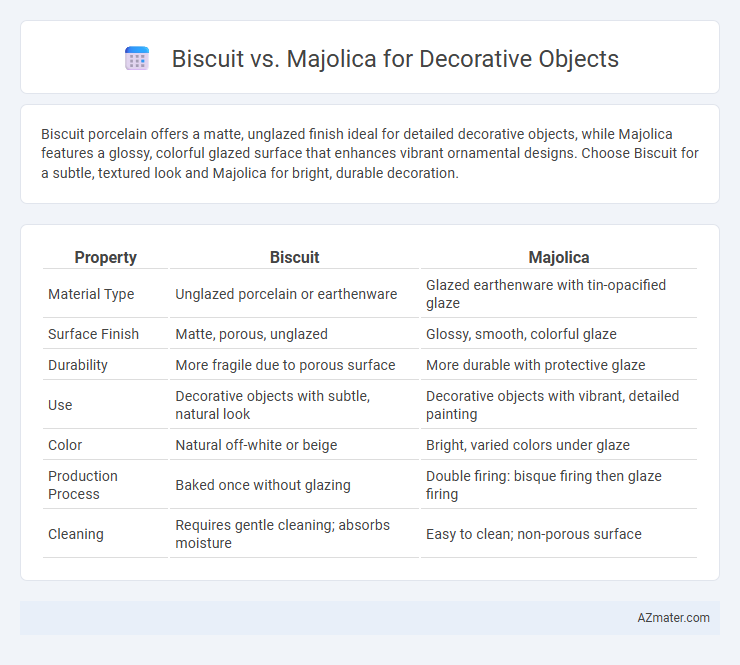 Biscuit vs. Majolica for Decorative Objects - What is The Difference?
