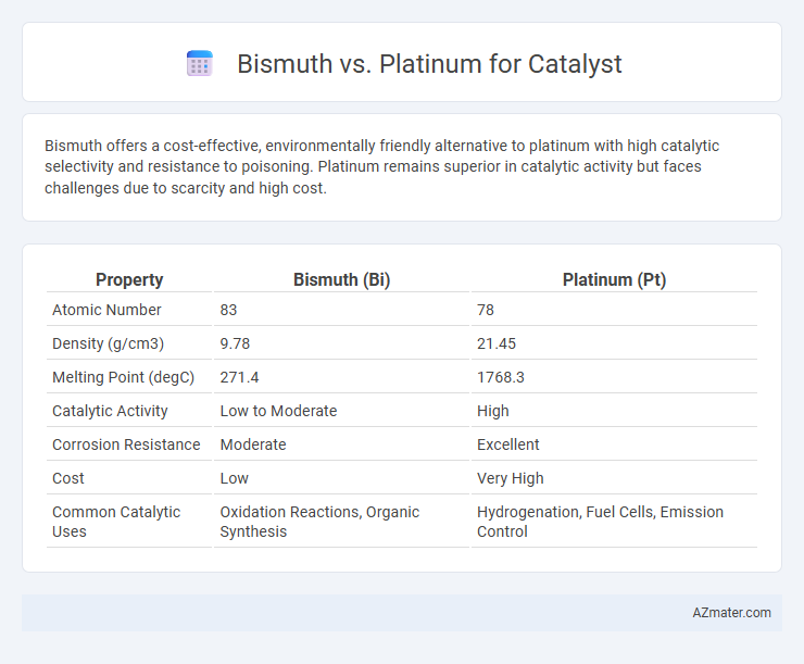 Bismuth vs. Platinum for Catalyst - What is The Difference?