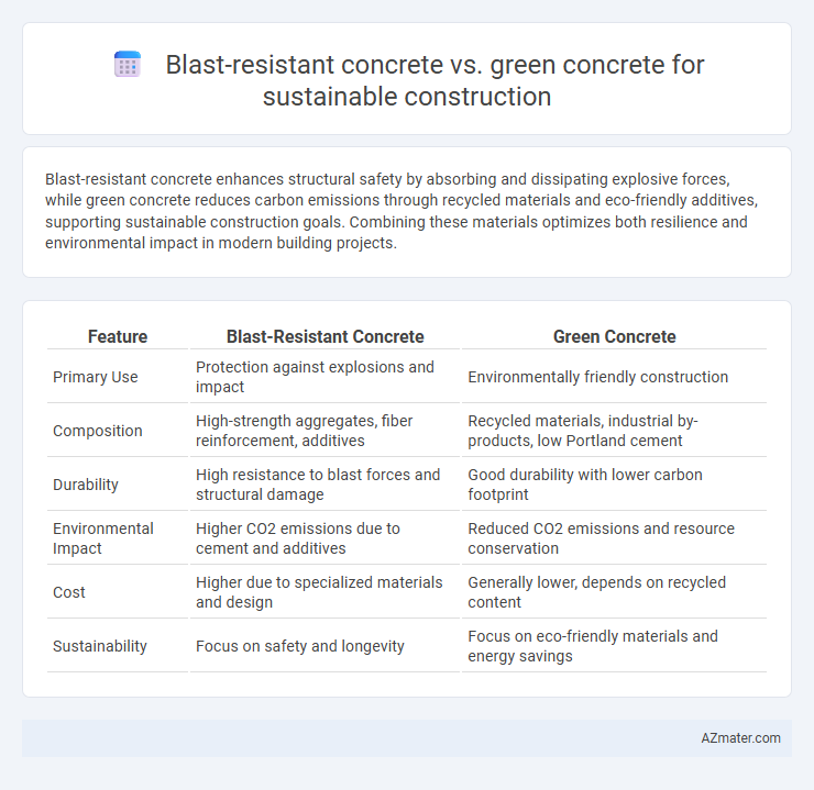 Blast-resistant concrete vs. green concrete for sustainable construction - What is The Difference?