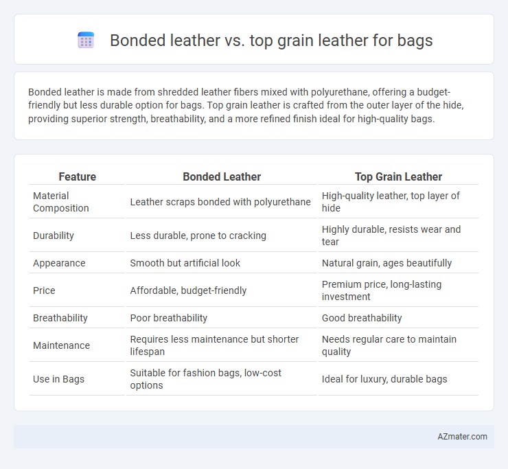 Bonded leather vs. top grain leather for bags - What is The Difference?